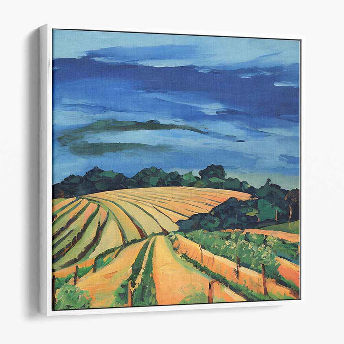Golden Harvest: Luminous Landscape Canvas Art Print