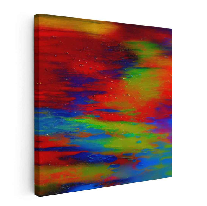 Chaos in Color: Abstract Expressionist Canvas Art Print