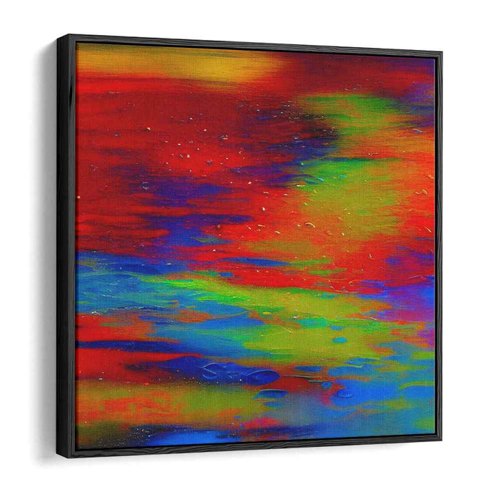 Chaos in Color: Abstract Expressionist Canvas Art Print