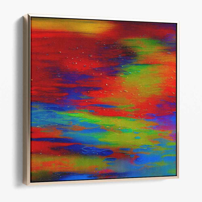 Chaos in Color: Abstract Expressionist Canvas Art Print