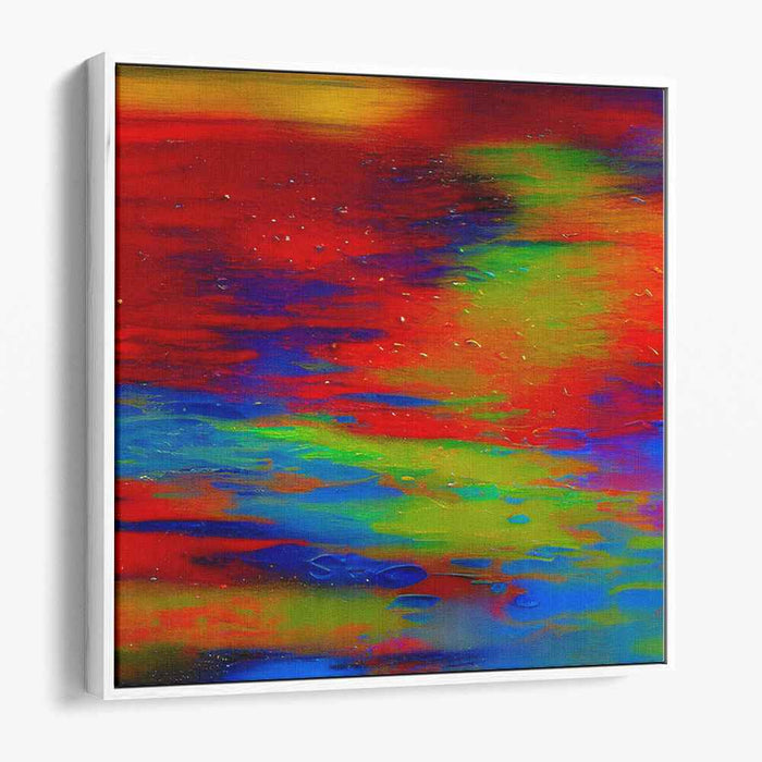 Chaos in Color: Abstract Expressionist Canvas Art Print