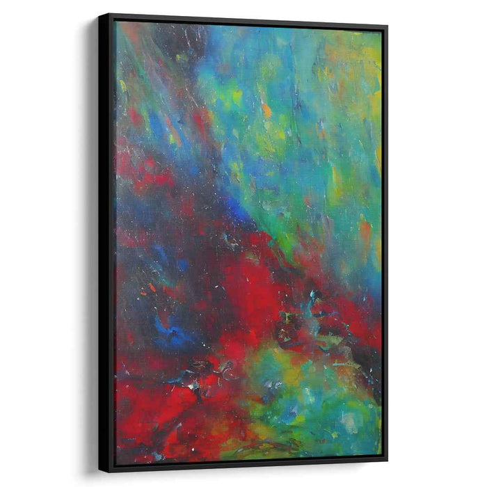Emotional Outpouring: Abstract Expressionist Canvas Art Bursting with Color