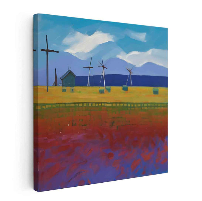 Turbine Fields: Contemporary Landscape with Wind Turbines