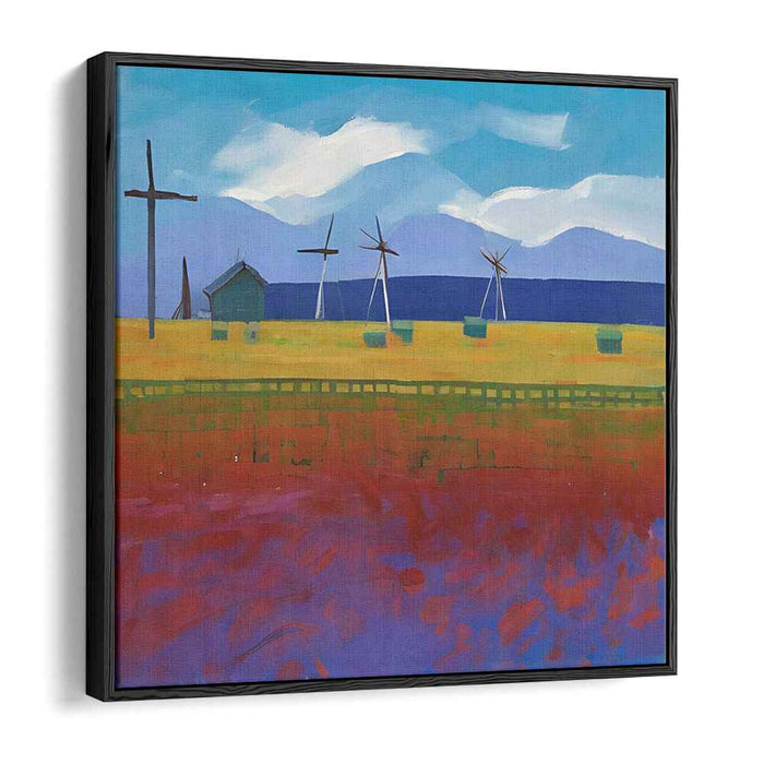 Turbine Fields: Contemporary Landscape with Wind Turbines