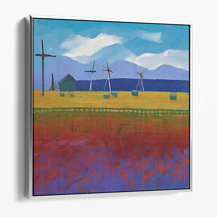 Turbine Fields: Contemporary Landscape with Wind Turbines