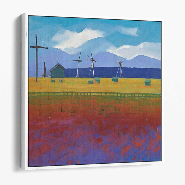 Turbine Fields: Contemporary Landscape with Wind Turbines