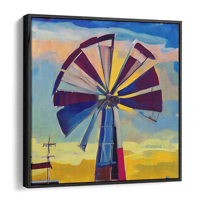 Ephemeral Paradise: Dynamic Post-Impressionist Landscape Canvas Art Print