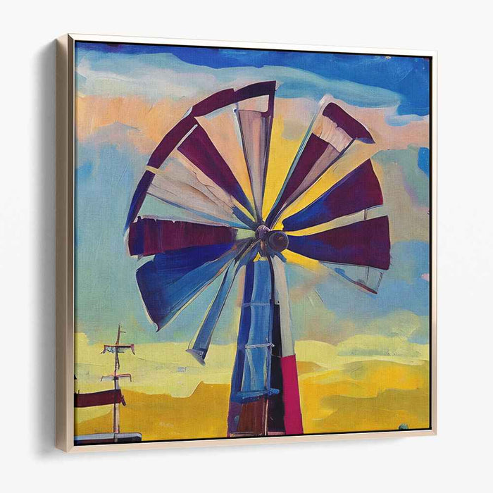 Ephemeral Paradise: Dynamic Post-Impressionist Landscape Canvas Art Print