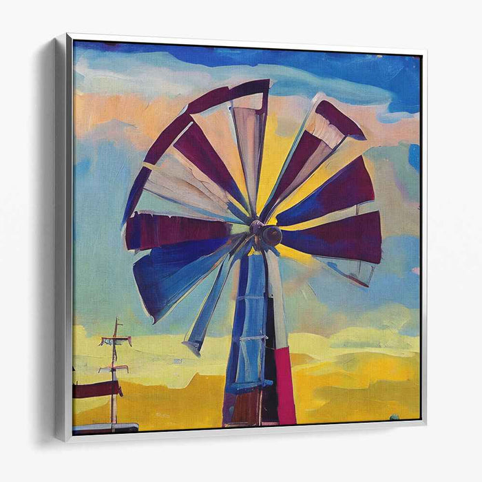 Ephemeral Paradise: Dynamic Post-Impressionist Landscape Canvas Art Print