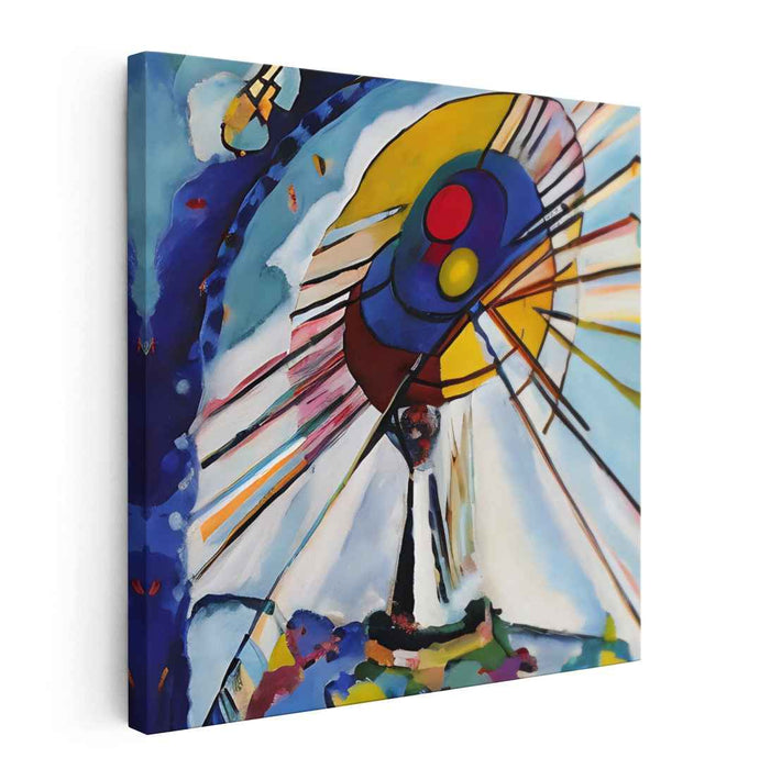 Colorful Harmony Melody: Dynamic Colorful Canvas Art Print