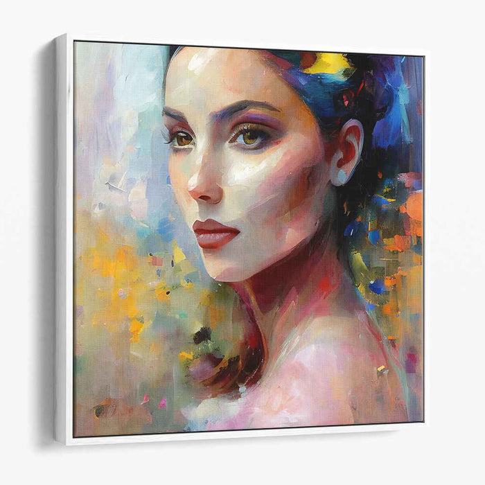 Chromatic Expressions Collide: Contemporary Realist Portrait in Vibrant Hues