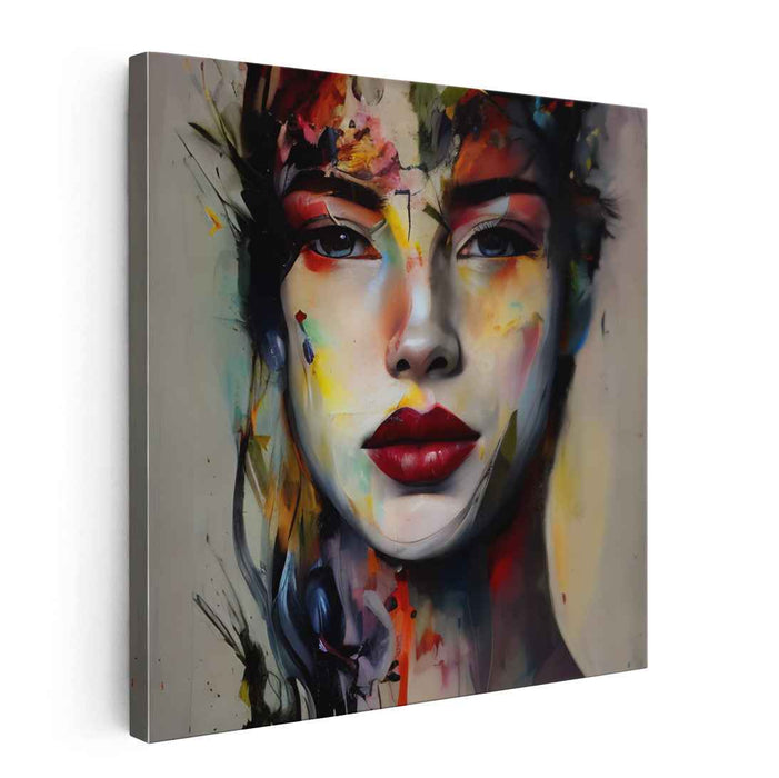 Abstract Feelings: Abstract Expressionist Portrait of a Woman