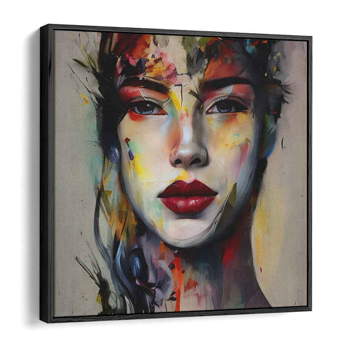 Abstract Feelings: Abstract Expressionist Portrait of a Woman