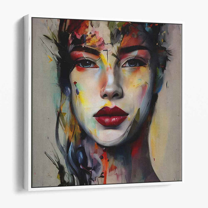 Abstract Feelings: Abstract Expressionist Portrait of a Woman