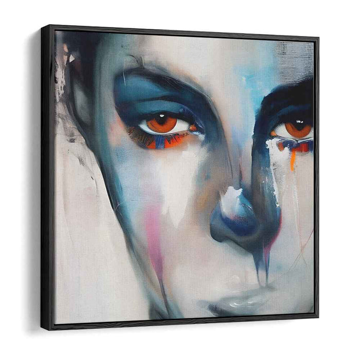 Abstracted Reflections: Modern Expressionist Portrait