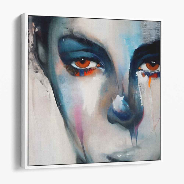 Abstracted Reflections: Modern Expressionist Portrait