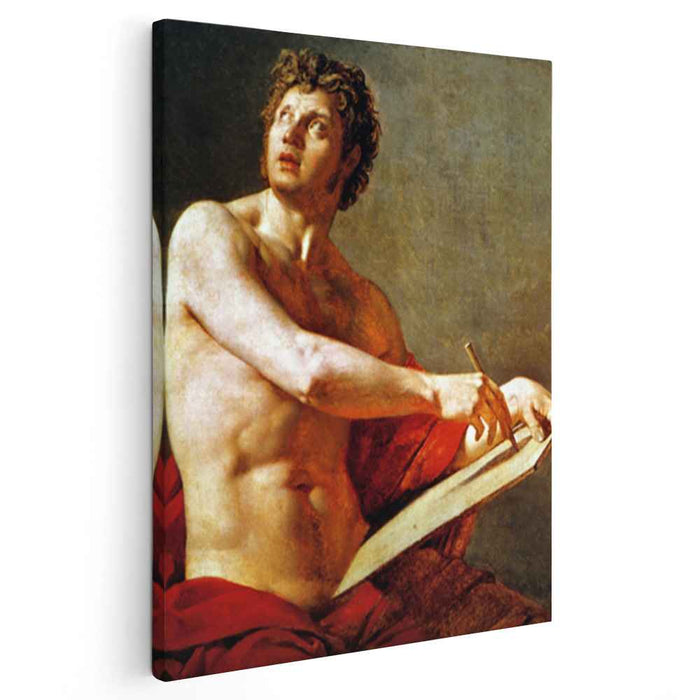 Academic Study of a Male Torse (1801) by Jean Auguste Dominique Ingres