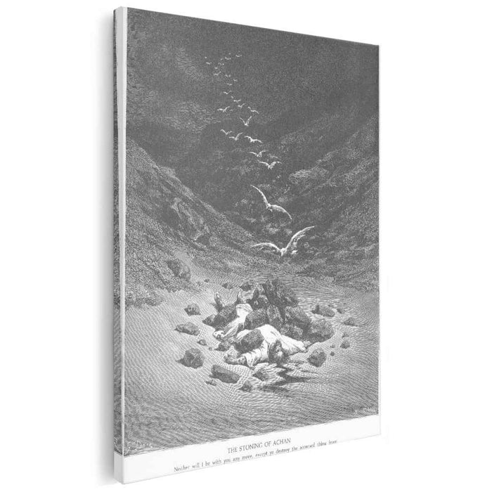 Achan Is Stoned to Death (1866) by Gustave Dore