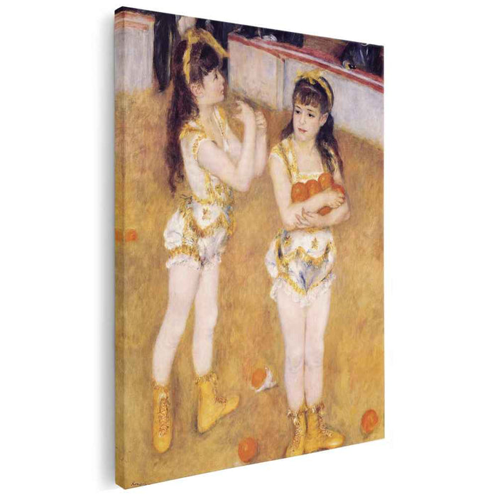 Acrobats at the Cirque Fernando (Francisca and Angelina Wartenberg) (1879) by Pierre-Auguste Renoir