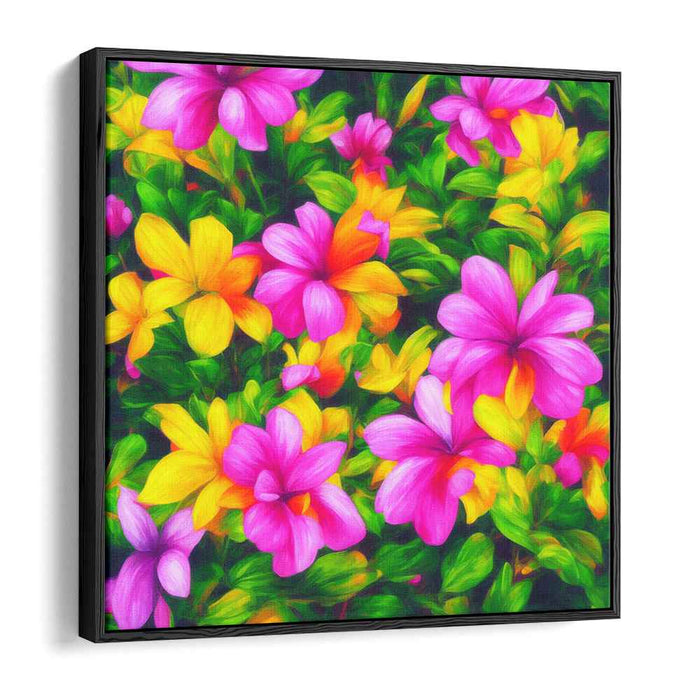 Blossoming Vibrance: Lively Floral Impressionist Canvas Art Print