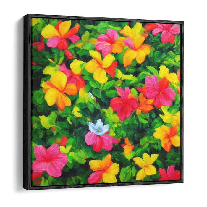 Scented Garden Whispers: Vibrant Floral Impressionist Canvas Art Print