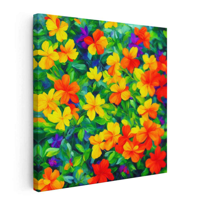 Whispers Of Eden's Song: Lush Garden Symphony Canvas Art