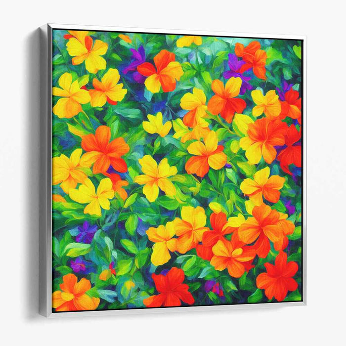 Whispers Of Eden's Song: Lush Garden Symphony Canvas Art