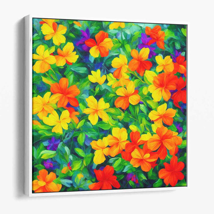 Whispers Of Eden's Song: Lush Garden Symphony Canvas Art