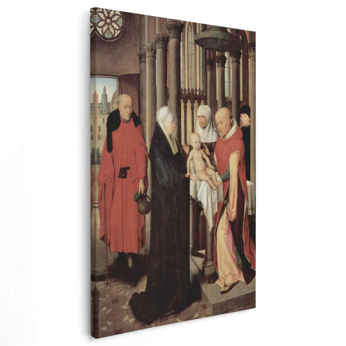 Adoration of the Magi: Right wing of triptych, depicting the Presentation in the Temple, c.1470-72 (oil on panel) by Hans Memling