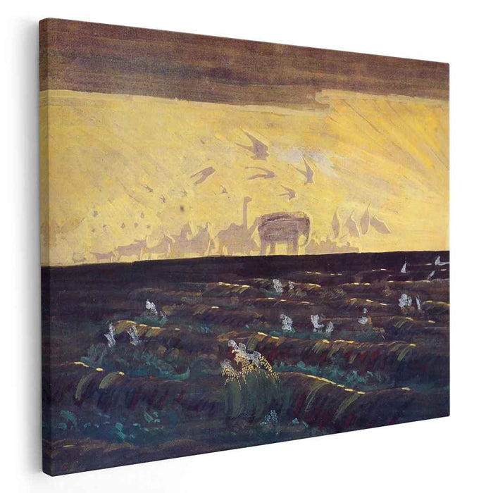 Adoration of the Sun (1909) by Mikalojus Konstantinas Ciurlionis