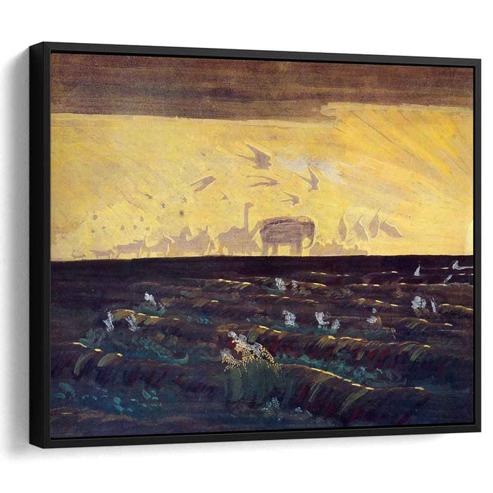 Adoration of the Sun (1909) by Mikalojus Konstantinas Ciurlionis