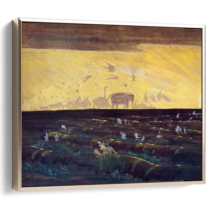 Adoration of the Sun (1909) by Mikalojus Konstantinas Ciurlionis