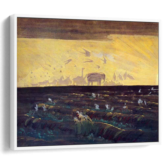 Adoration of the Sun (1909) by Mikalojus Konstantinas Ciurlionis