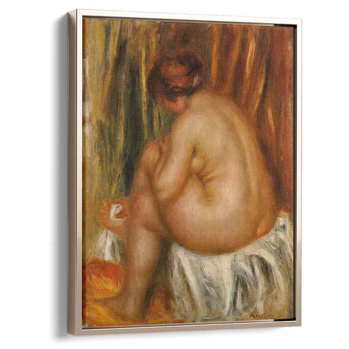 After Bathing (nude study) (1910) by Pierre-Auguste Renoir
