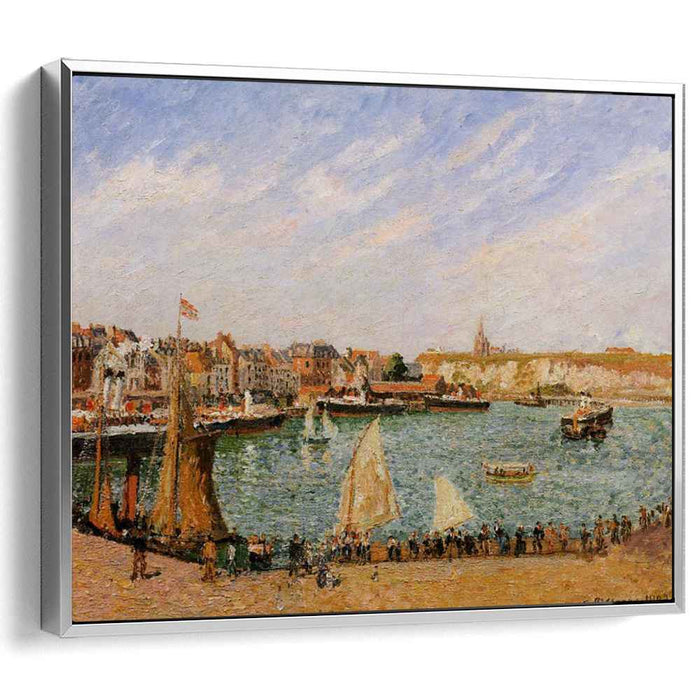 Afternoon, Sun, the Inner Harbor, Dieppe by Camille Pissarro