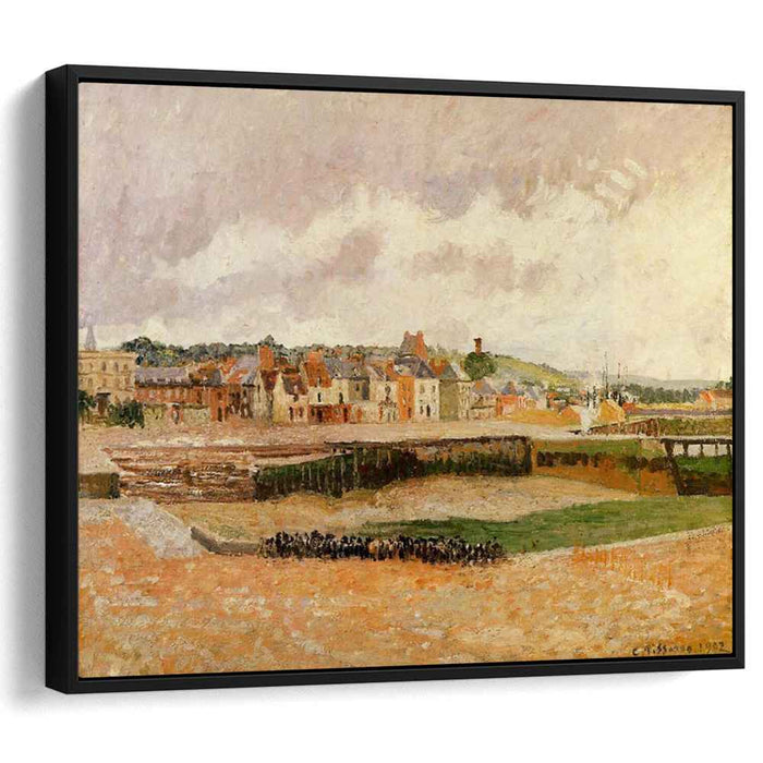 Afternoon, the Dunquesne Basin, Dieppe, Low Tide by Camille Pissarro