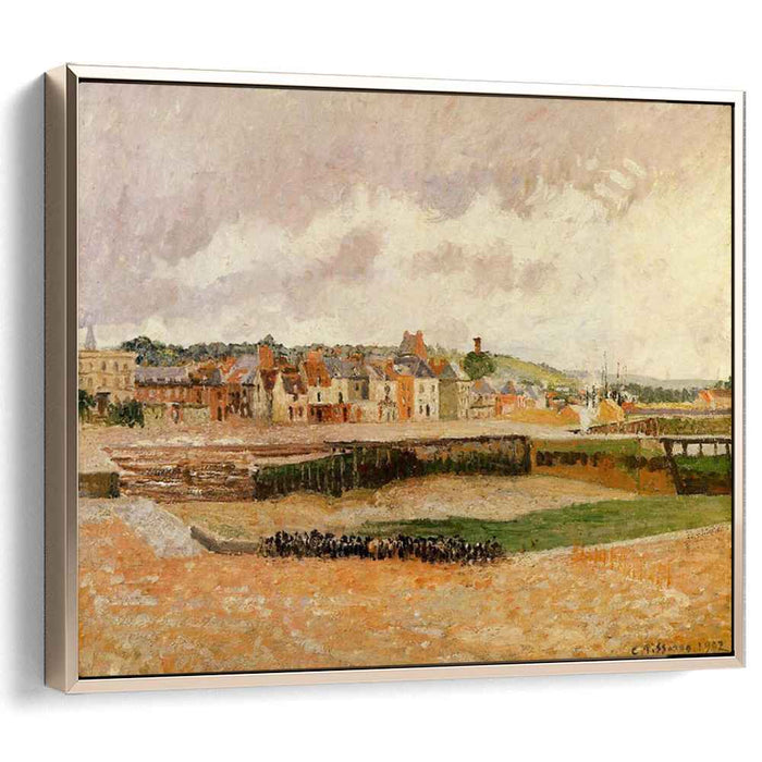 Afternoon, the Dunquesne Basin, Dieppe, Low Tide by Camille Pissarro