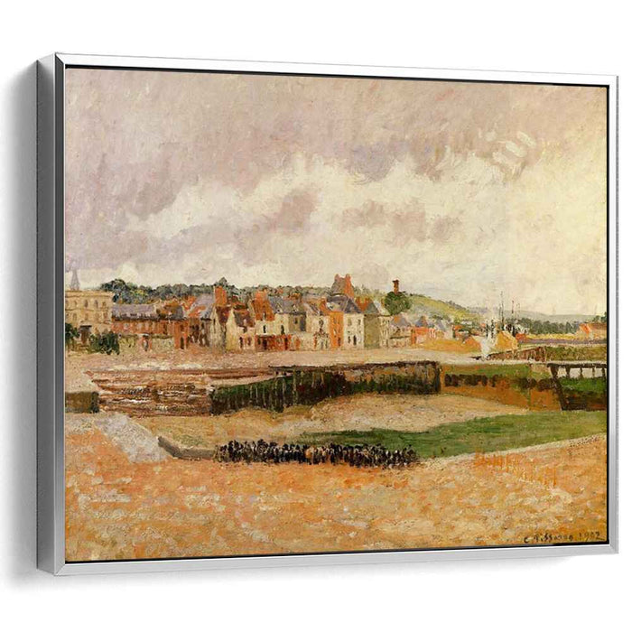 Afternoon, the Dunquesne Basin, Dieppe, Low Tide by Camille Pissarro
