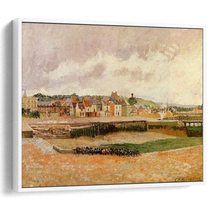 Afternoon, the Dunquesne Basin, Dieppe, Low Tide by Camille Pissarro
