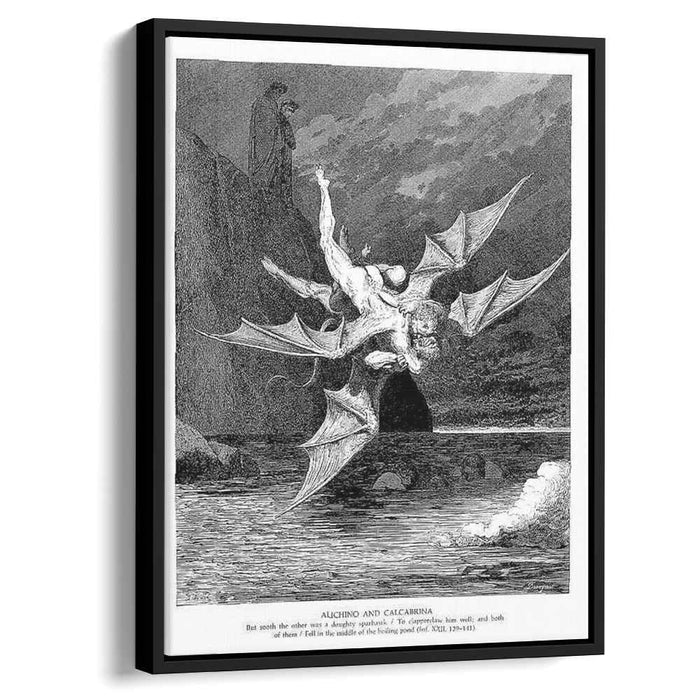 Alichino & Calcabrina by Gustave Dore