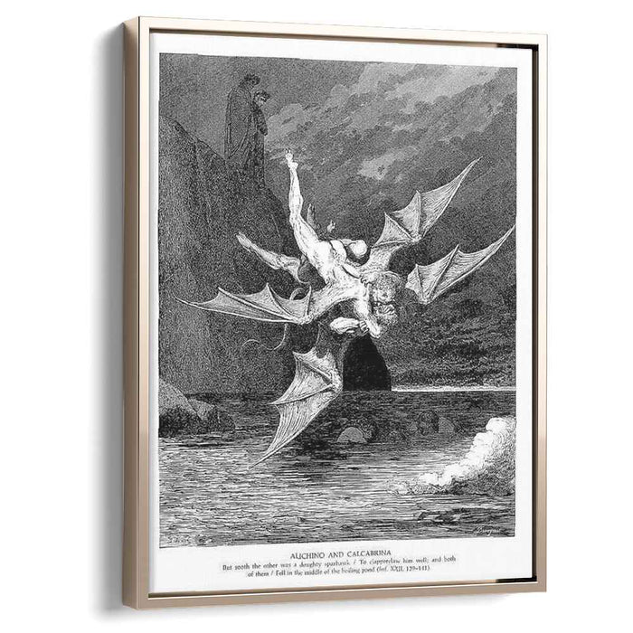 Alichino & Calcabrina by Gustave Dore