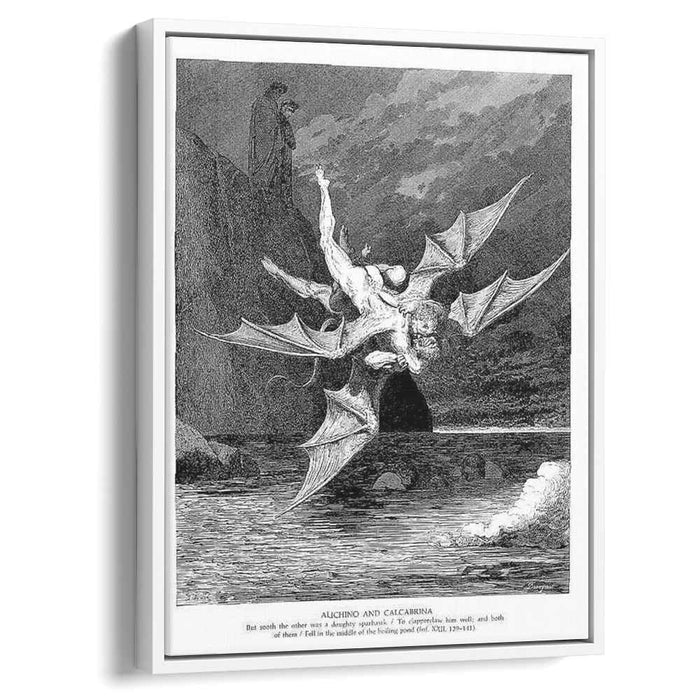 Alichino & Calcabrina by Gustave Dore