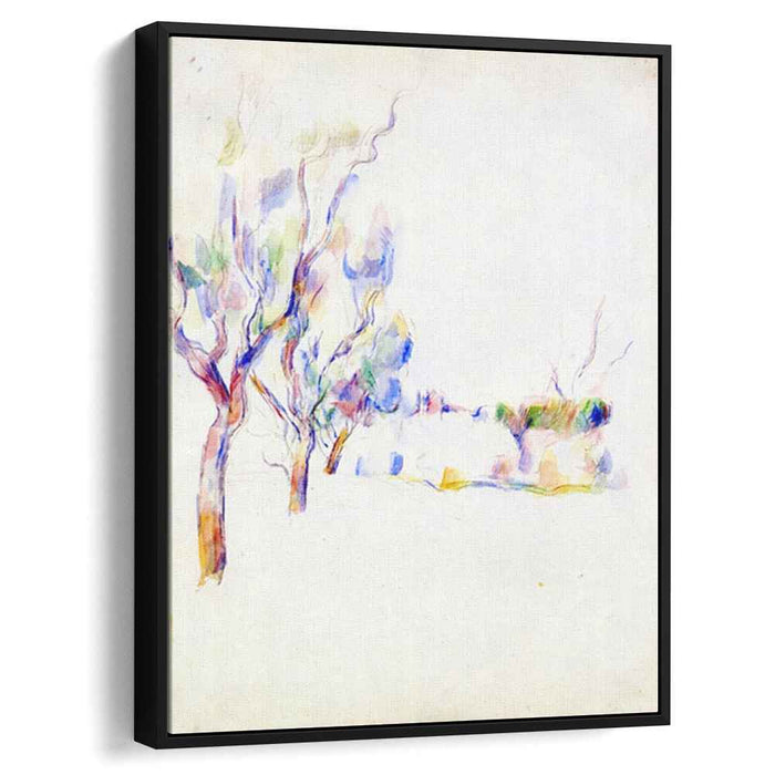 Almond Trees in Provence (1900) by Paul Cezanne