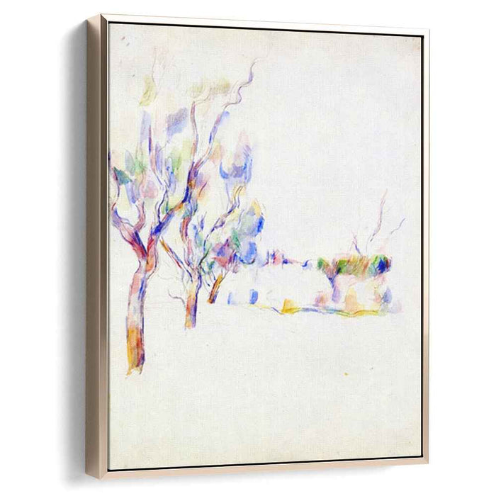 Almond Trees in Provence (1900) by Paul Cezanne