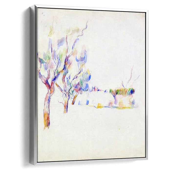 Almond Trees in Provence (1900) by Paul Cezanne