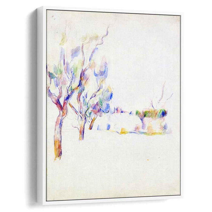 Almond Trees in Provence (1900) by Paul Cezanne
