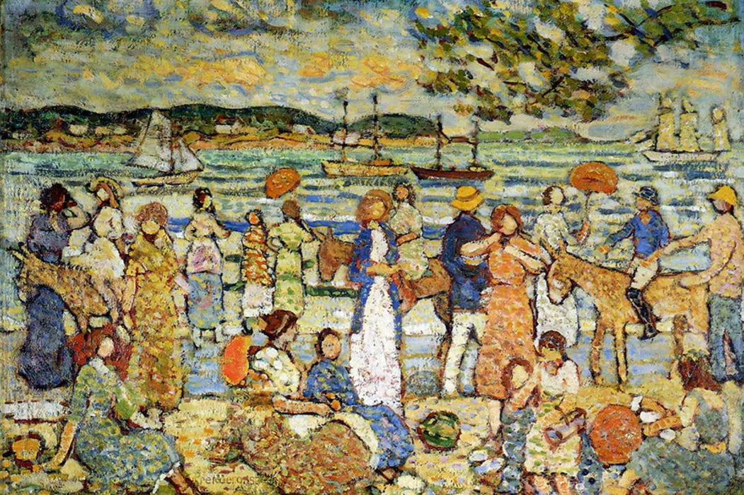 Along the Shore (1915) by Maurice Prendergast