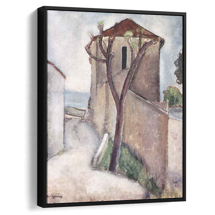 Tree and house (1919) by Amedeo Modigliani