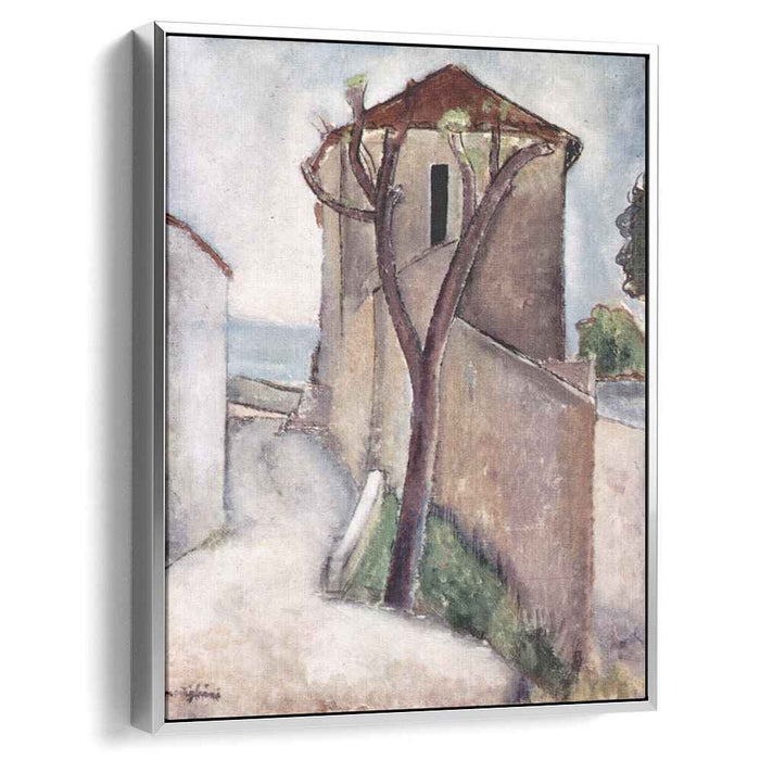 Tree and house (1919) by Amedeo Modigliani