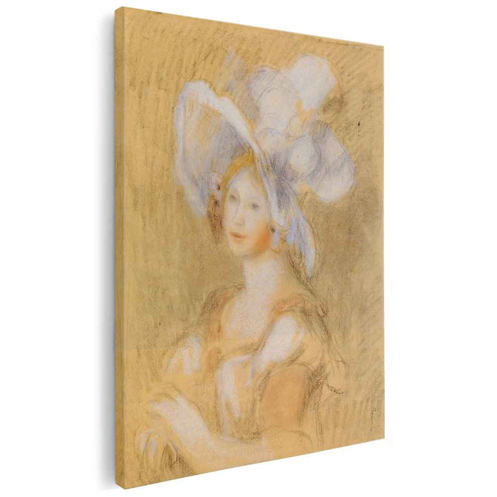 Amelie Dieterie in a White Hat (1894) by Pierre-Auguste Renoir